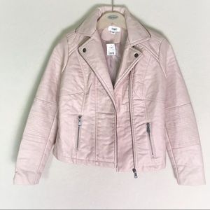 CATO baby pink motorcycle jacket size small